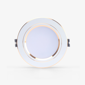 Đèn LED âm trần Downlight AT10 110/10W 6500K viền vàng