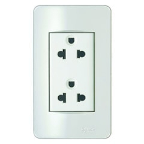 Bộ ổ cắm đôi 3 chấu S-Concept