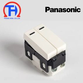 Công tắc Panasonic WEV502107SW B 1 chiều loại đôi cỡ nhỏ