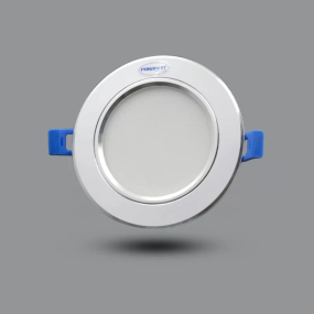 Đèn LED Downlight viền bạc 12W âm trần đổi 3 màu RRDF138L12/CCT