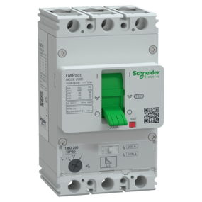 Cầu dao chỉnh dòng MCCB G20B3A200 Schneider - GoPact MCCB 200 Series