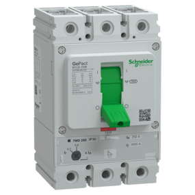 Cầu dao chỉnh dòng MCCB G25B3A250 Schneider - GoPact MCCB 250 Series
