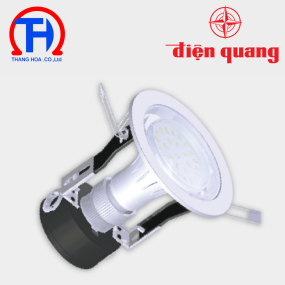 Bộ đèn LED downlight ES Điện Quang ĐQ LRD01 05 90 ( 5W 3.5 inch chụp phẳng trong )