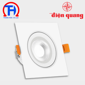 Bộ đèn LED downlight vuông Điện Quang ĐQ LRD11 Ánh sáng trắng