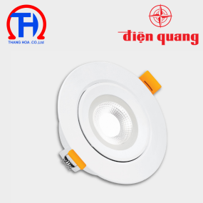 Bộ đèn LED downlight tròn Điện Quang LRD10 góc xoay 20 độ