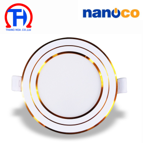 Đèn LED Downlight Nanoco viền vàng 12W - 3S Series