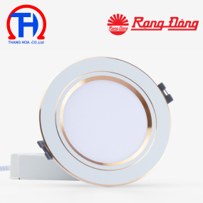 Đèn LED âm trần Downlight AT10 110/10W 4000K viền vàng