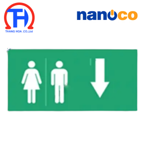 Hình chỉ hướng cho đèn Exit (toilet, xuống) Nanoco NEXF-TD