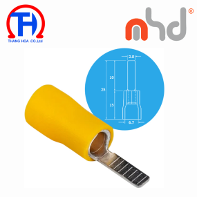 Đầu cos pin dẹp MHD DBV5.5-10 YELLOW