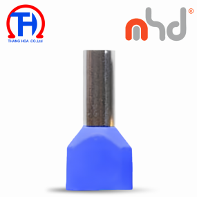 Đầu cos pin rỗng đôi MHD TE2510 Blue