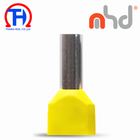 Đầu cos pin rỗng đôi MHD TE1512 Yellow
