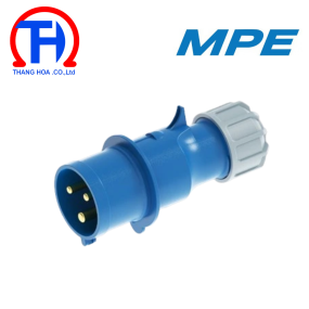 Phích cắm loại di động có kẹp giữ dây 3 cực, 16A, IP44 mã MPN2-013