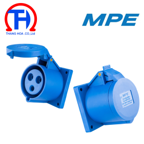Ổ cắm cố định gắn âm 2P+E 32A IP44 MPN-323