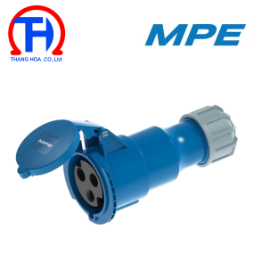 Ổ cắm di động có kẹp giữ dây 3 cực, 32A, IP44 mã MPN2-223