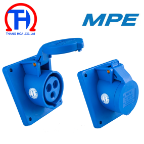 Ổ cắm cố định loại xéo 2P+E 16A IP44 MPN-413