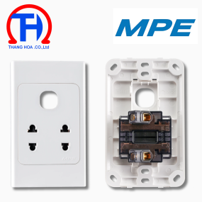 Ổ cắm đôi 2 chấu 16A + 1 Lỗ A20US2XN