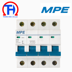 Cầu dao tự động MCB  4 cực, 16A, 6kA MP6-C416