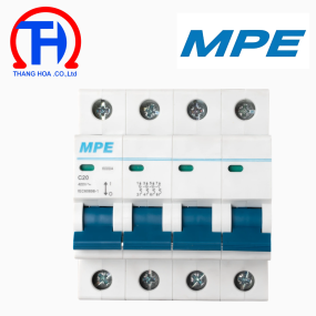Cầu dao tự động MCB  4 cực, 20A, 6kA MP6-C420