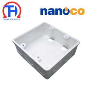 Hộp đế âm đôi, kèm vít NANOCO NA102T