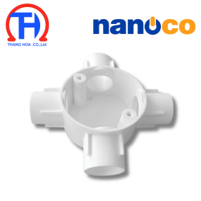 Hộp nối tròn 4 ngã  Ø 16 mm Nanoco NPA68161