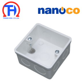 Hộp âm đơn dùng cho mặt vuông chuẩn BS NANOCO NA105