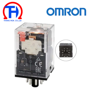 MKS2P AC220 | Rơ le trung gian 8 chân tròn 10A Omron