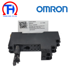 Đế relay OMRON P2RFZ-08-E Số chân cắm: 8; Chân pin dẹt; 6A; 250VAC; Lắp thanh ray DIN, Lắp mặt (bắt vít); Bắt vít
