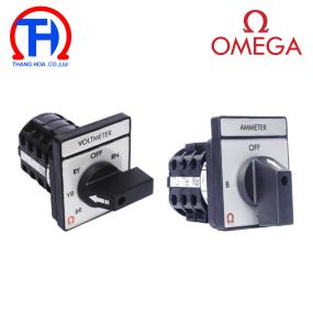 Chuyển mạch Volt & Ampere Omega mặt 48x60