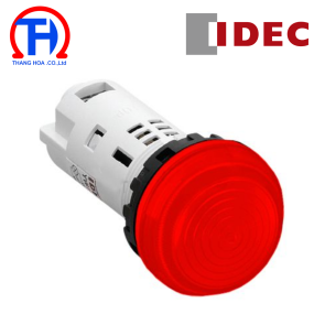 Đèn báo màu đỏ, loại Unibody, mặt phẳng YW1P-1UQ4R Idec