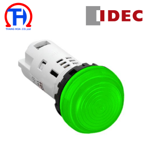 Đèn báo màu xanh, loại Unibody, mặt lồi YW1P-2UQM3G Idec