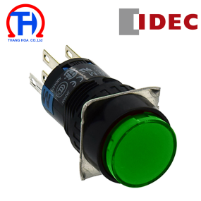 Đèn báo loại tròn màu xanh AL6M-P4GC Idec