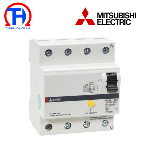 CB chống rò 4 cực 40A 30mA Mitsubishi 