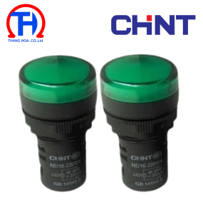 Đèn báo màu xanh ND16-22DS/4 110V GRN CHINT