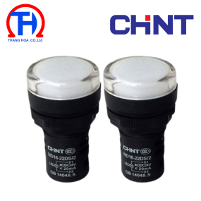 Đèn báo màu trắng ND16-22DS/2 24V WHT CHINT