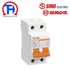 Cầu dao tự động 2P - 16A - 4.5kA Sino SC45N/C2016