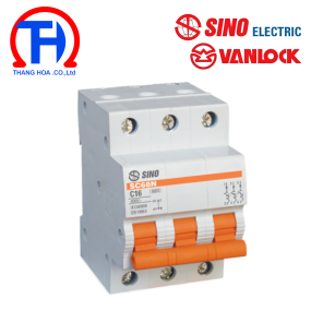 Cầu dao tự động 3P - 10A - 6kA Sino SC68N/C3010