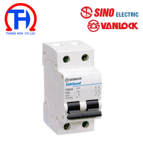 Cầu dao tự động 2P - 20A - 6kA Sino PS65S/C2020