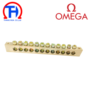 Cầu nối dây OMEGA, đồng trần 12 cực  lỗ Ø 5.2mm 