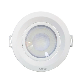 LED MPE DOWNLIGHT ÂM TRẦN CHIẾU ĐIỂM, ĐIỀU CHỈNH HƯỚNG SÁNG, MẶT TRÒN 9W ÁNH SÁNG VÀNG DLA2R-9V