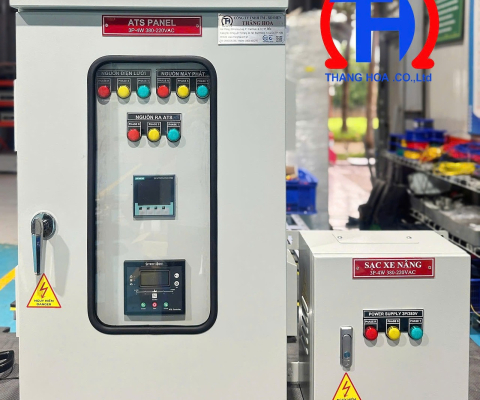 02 TỦ CHUYỂN NGUỒN ATS & TỦ NGUỒN SẠC XE NÂNG 